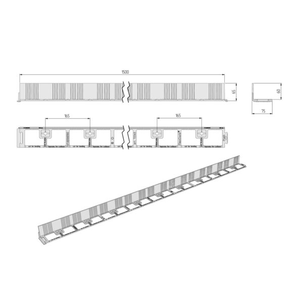 Пластиковый бордюр FLЕXCurb 80 черный